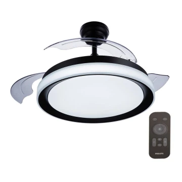 Philips - Ventoinha de teto LED LED/35W/230V 5500/4000/3000K preta + controlo remoto