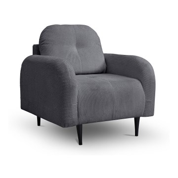 Poltrona estofada CLOUDY cinzenta