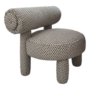 Poltrona infantil MAVI bege/preta