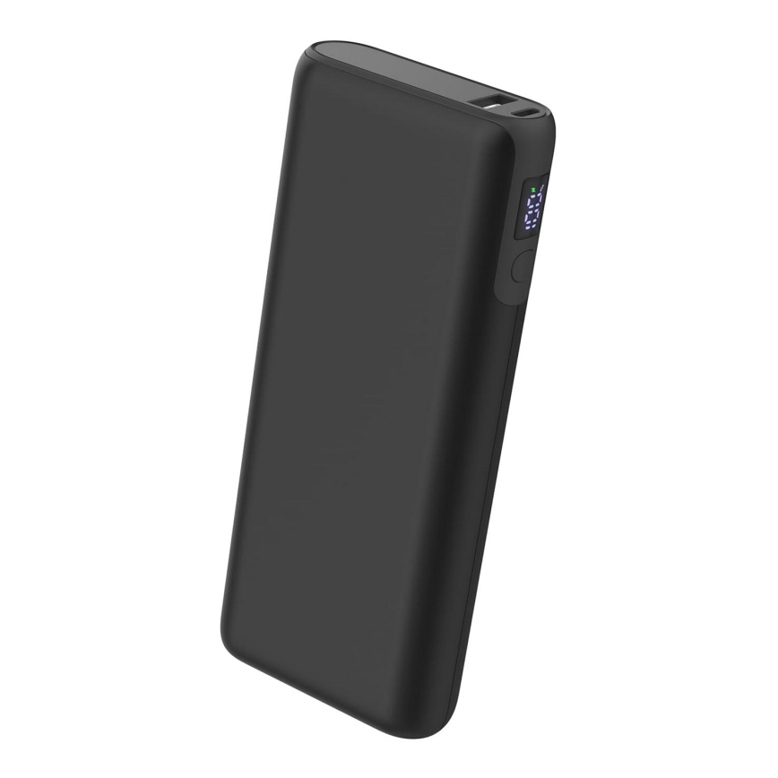 Power Bank com LED ecrã 20000 mAh/65W/3,7V preto