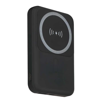 Power Bank Magnética com carregamento sem fios Power Delivery 10 000mAh/20W/3,7V preto