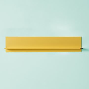 Prateleira de parede 25x120 cm amarelo