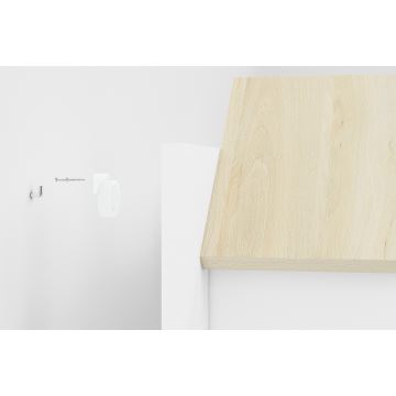 Prateleira de parede para criança BUBO 45x80 cm branco/bege