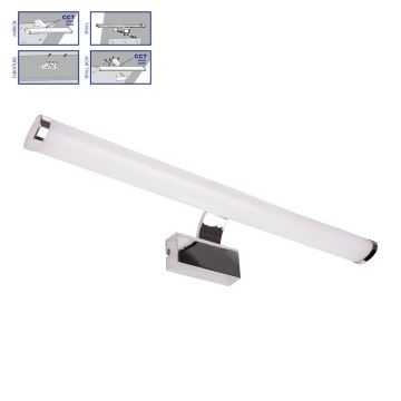 Prezent 70225 - Iluminação de espelho de casa de banho LED com regulação SOLANA LED/12W/230V IP44 3000/4000K 60 cm