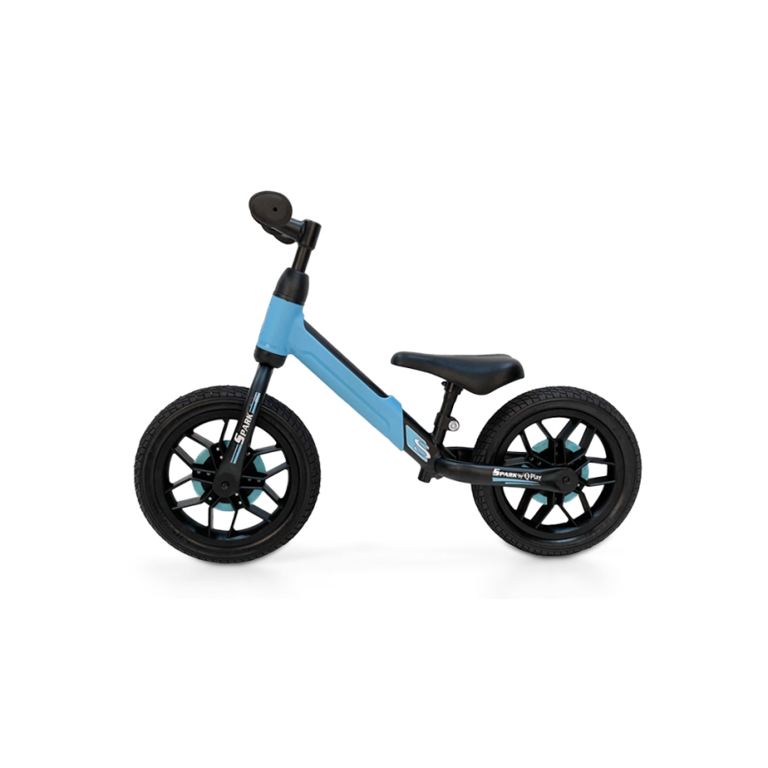 QPlay - Bicicleta de empurrar com LED iluminações sobre rodas SPARK azul