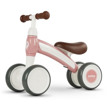 QPlay - Bicicleta de empurrar CUTEY-5 rosa