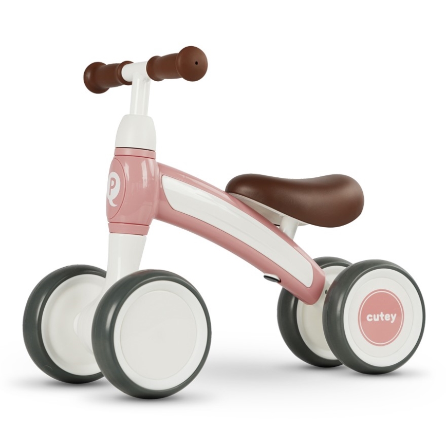 QPlay - Bicicleta de empurrar CUTEY-5 rosa
