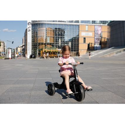 QPlay - Triciclo de criança 3em1 RITO STAR cinzento claro