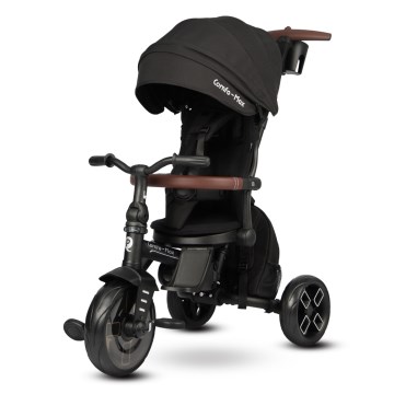 QPlay - Triciclo infantil 7 em 1 COMFO MAX preto