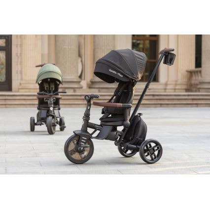 QPlay - Triciclo infantil 7 em 1 COMFO MAX preto