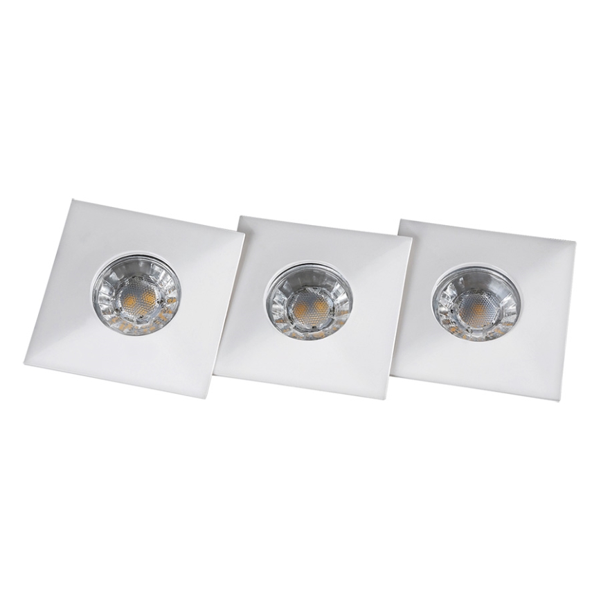 Rabalux - CONJUNTO 3x Focos LED de encastrar para casa de banho 1xLED/4W/230V IP44