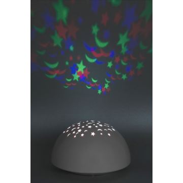 Rabalux - Iluminação noturna LED RGB LED/0,5W/3xAA