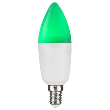 Rabalux - Lâmpada LED RGB com regulação C37 E14/5W/230V Wi-Fi 3000-6500K