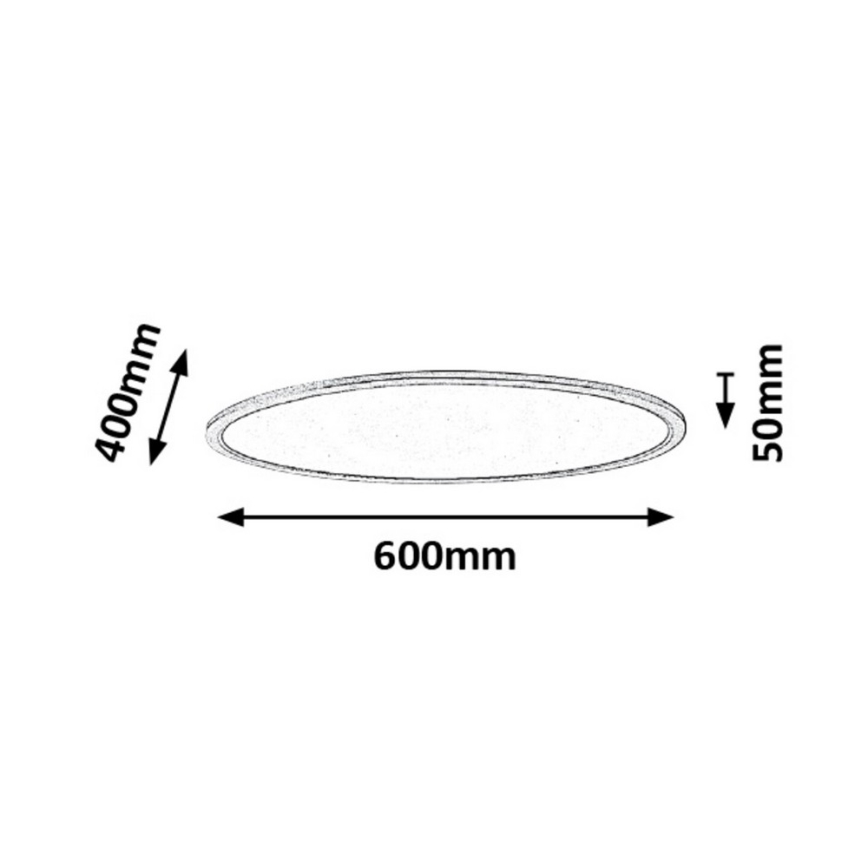 Rabalux - Luz de teto fosca LED LED/40W/230V + RC