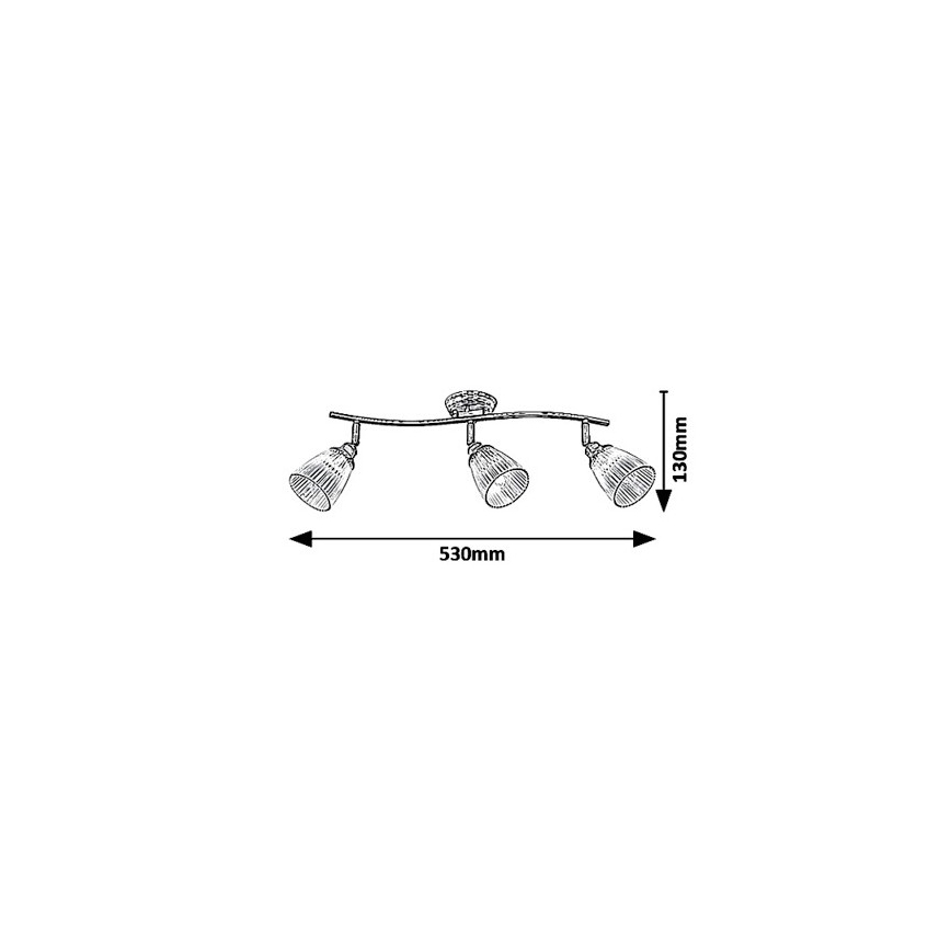 Foco 3xE14/40W/230V