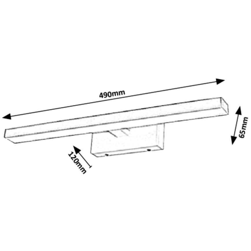 Rabalux - Luz de parede de casa de banho LED LED/12W/230V IP44