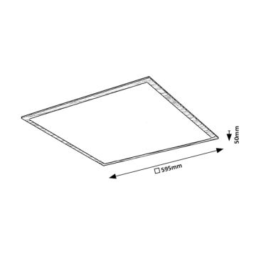 Rabalux - Painel integrado LED LED/40W/230V 4000K