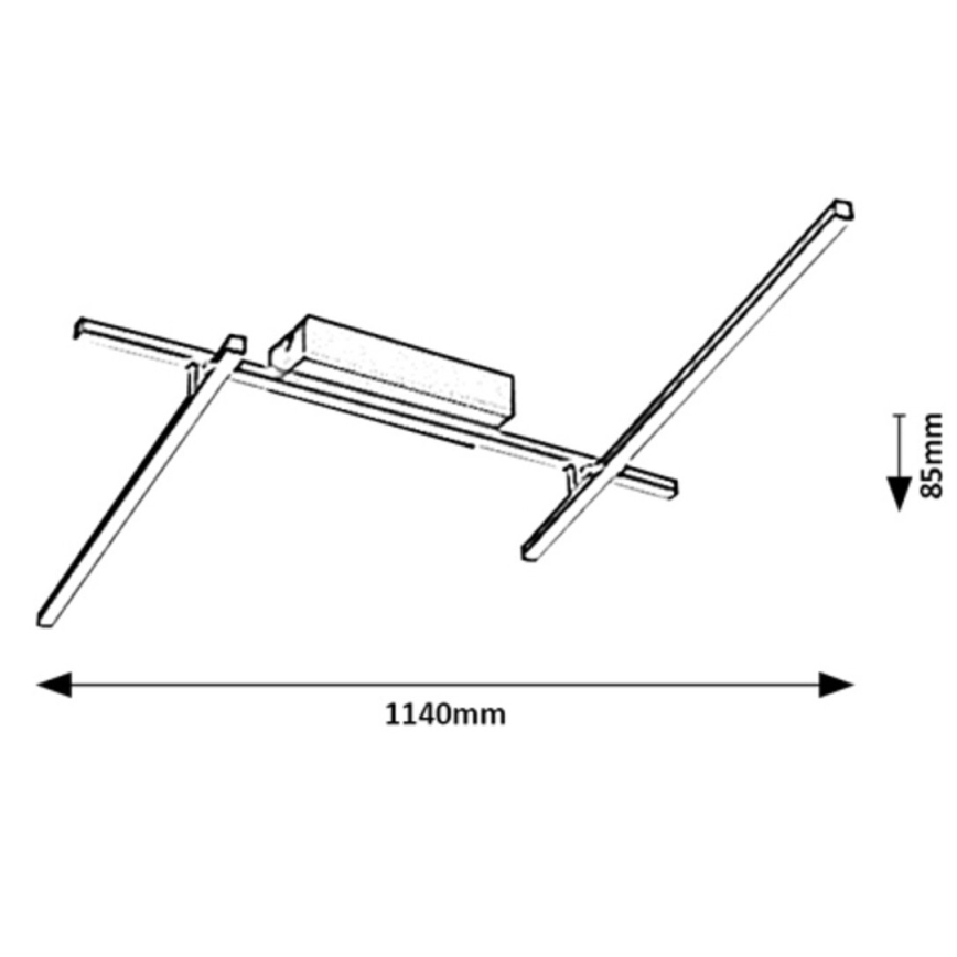 Rabalux - Iluminação de teto LED LED/24W/230V 4000K