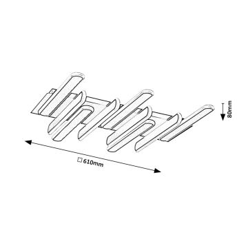 Rabalux - Iluminação de teto LED LED/46W/230V 3000/4000K