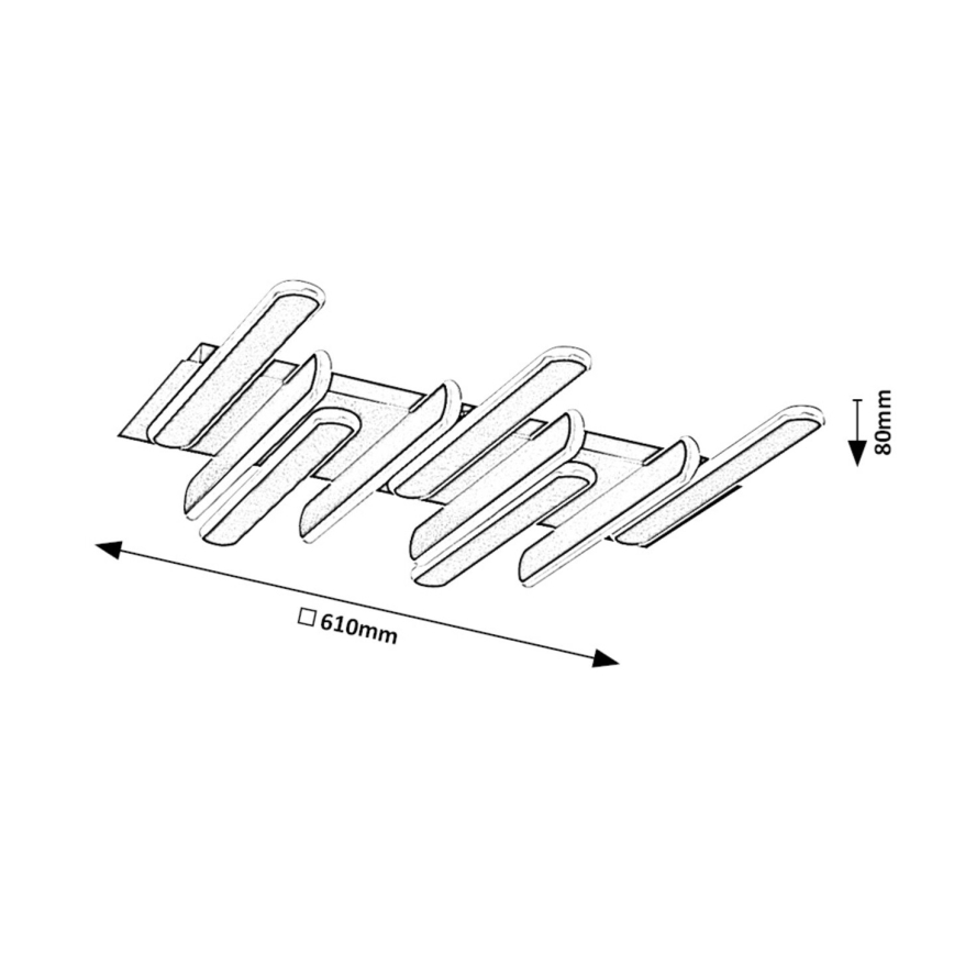 Rabalux - Iluminação de teto LED LED/46W/230V 3000/4000K