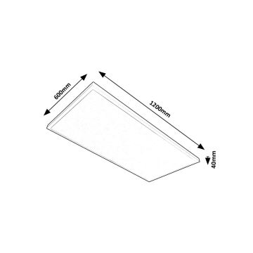 Rabalux - Painel integrado LED LED/80W/230V 4000K 120x60 cm