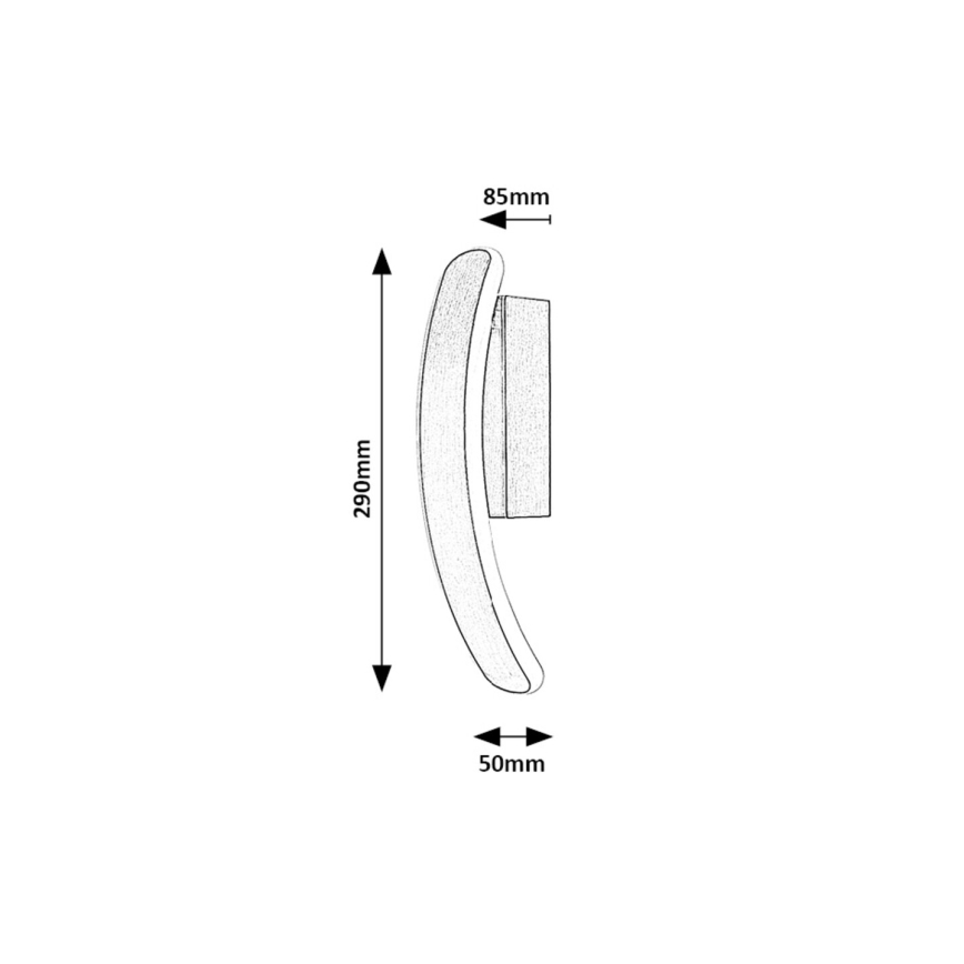 Rabalux - Iluminação de parede LED LED/12W/230V