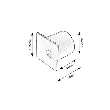 Rabalux - Iluminação para escadas exteriores LED LED/3W/230V IP54 3000K preto