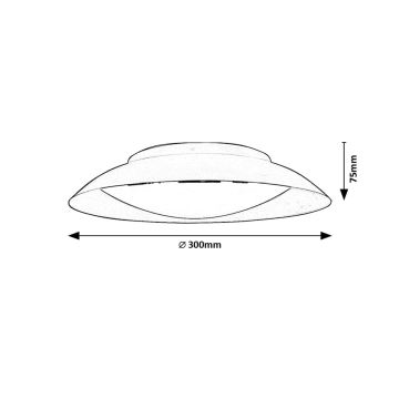 Rabalux - Iluminação de teto LED LED/20W/230V 3000K diâmetro 30 cm