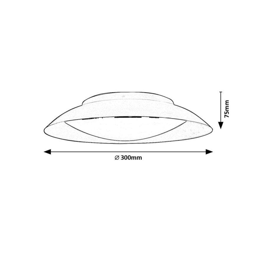 Rabalux - Iluminação de teto LED LED/20W/230V 3000K diâmetro 30 cm