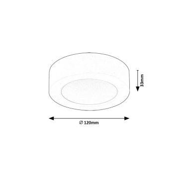 Rabalux - Iluminação de teto LED LED/7W/230V 4000K diâmetro 12 cm branco