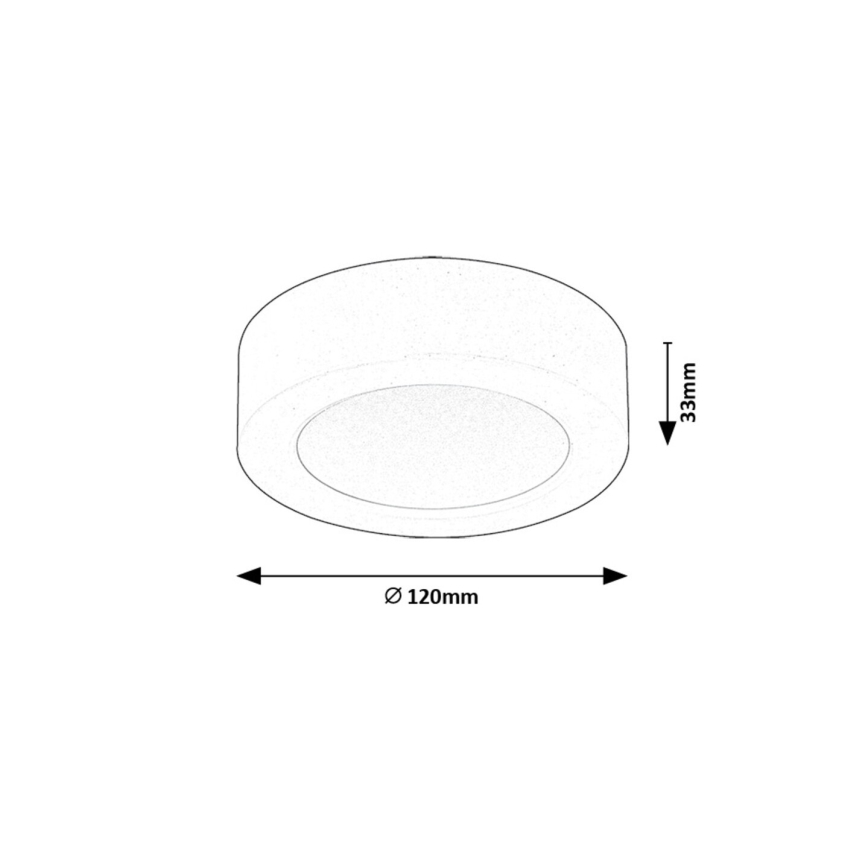 Rabalux - Iluminação de teto LED LED/7W/230V 4000K diâmetro 12 cm branco