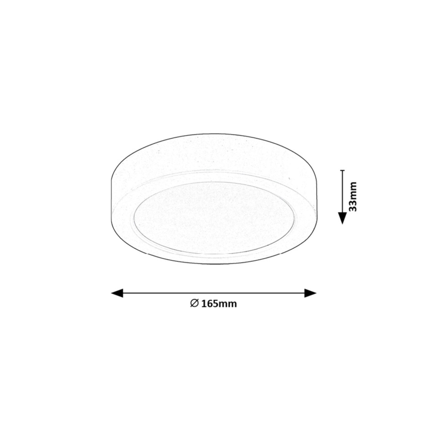 Rabalux - Iluminação de teto LED LED/15W/230V 4000K diâmetro 16 cm branco