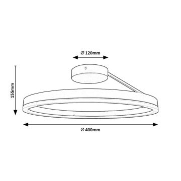 Rabalux - Iluminação de teto LED LED/24W/230V 3000/4000/6500K