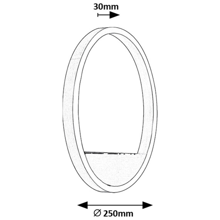 Rabalux - Iluminação de parede LED LED/15W/230V cromado mate