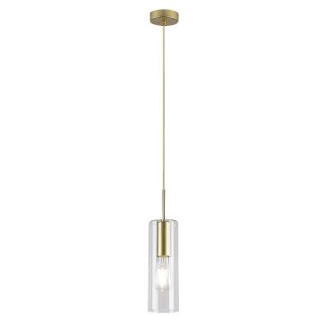 Rabalux - Candelabro suspenso 1xE27/40W/230V transparente/dourada