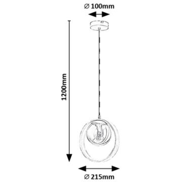 Rabalux - Candelabro suspenso 1xE14/15W/230V