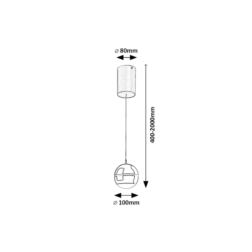 Rabalux - Candeeiro suspenso LED LED/6W/230V 4000K