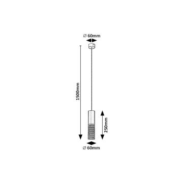 Rabalux - Candeeiro suspenso 1xGU10/35W/230V