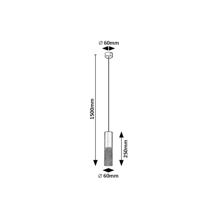 Rabalux - Candeeiro suspenso 1xGU10/35W/230V