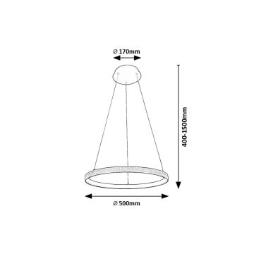 Rabalux - Candeeiro suspenso LED LED/32W/230V 3000K