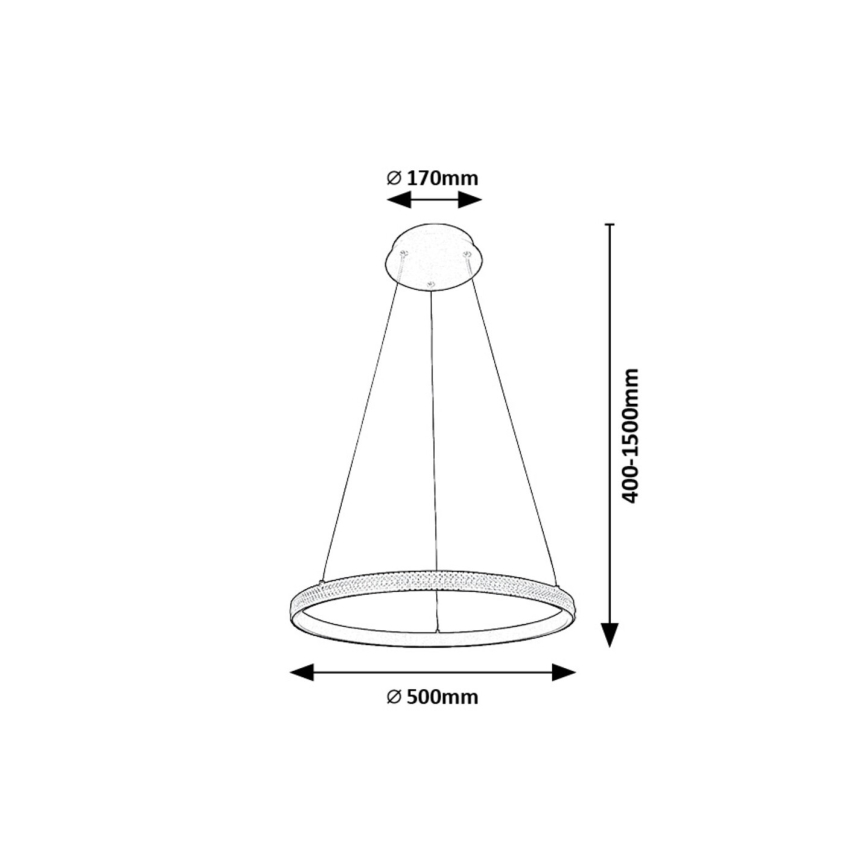 Rabalux - Candeeiro suspenso LED LED/32W/230V 3000K