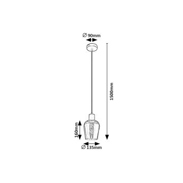 Rabalux - Candeeiro suspenso 1xE27/40W/230V