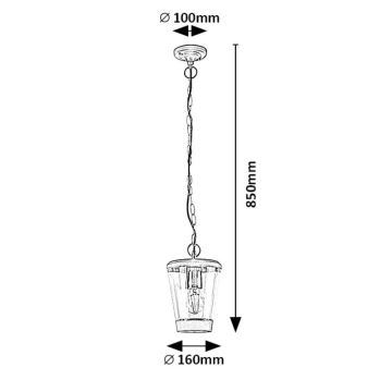 Rabalux  - Candelabro suspenso exterior 1xE27/40W/230V IP44