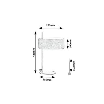 Rabalux - Candeeiro de mesa 1xE14/40W/230V