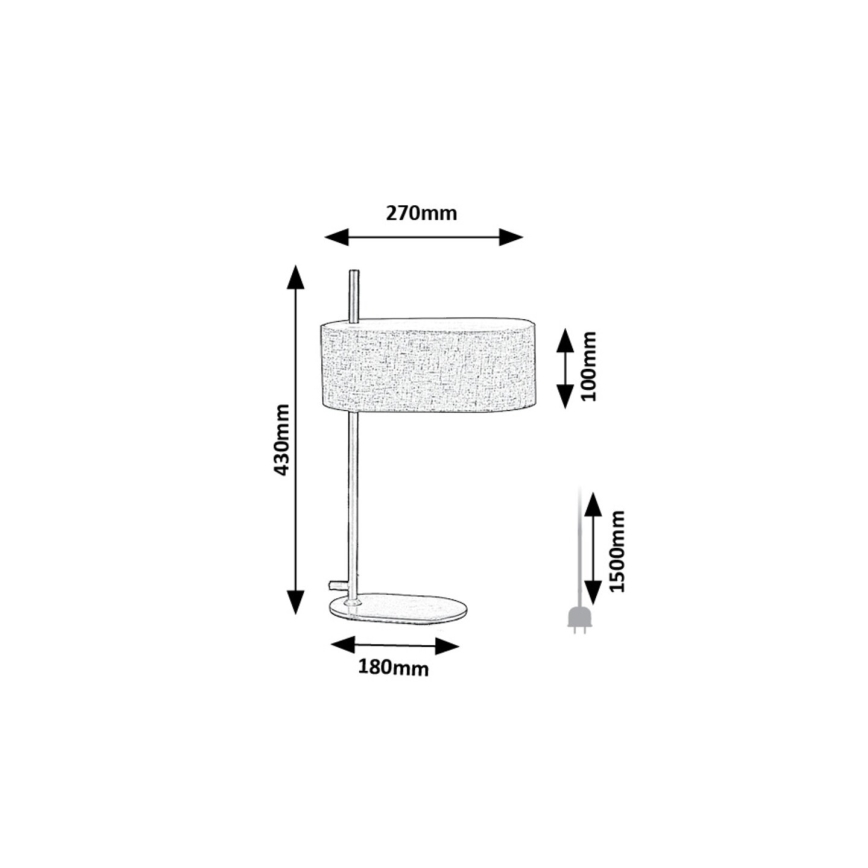 Rabalux - Candeeiro de mesa 1xE14/40W/230V