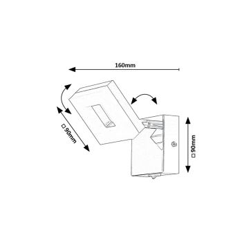 Rabalux - Iluminação de parede para casa de banho LED LED/5W/230V 4000K IP44