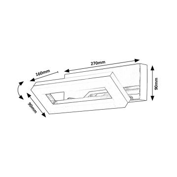 Rabalux - Iluminação de parede para  casa de banho LED LED/15W/230V 4000K IP44