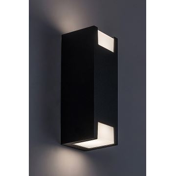 Rabalux - Iluminação de parede exterior 2xGU10/7W/230V IP44 preto