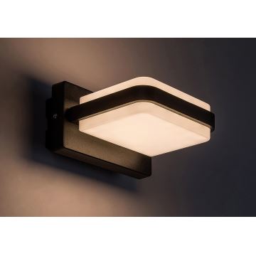 Rabalux - Iluminação de parede exterior LED LED/12W/230V IP44 preto