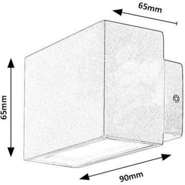 Rabalux - Iluminação de parede exterior LED LED/7W/230V IP54 branco